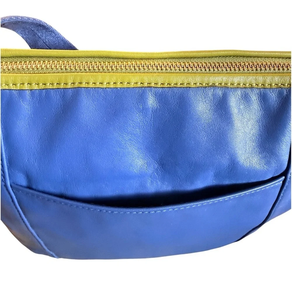 Coach Daisy Spectator Blue & Lime Leather Crossbody Bag F28940